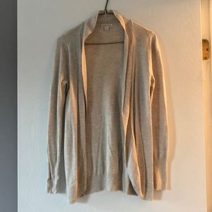 Oatmeal circle hem cardigan